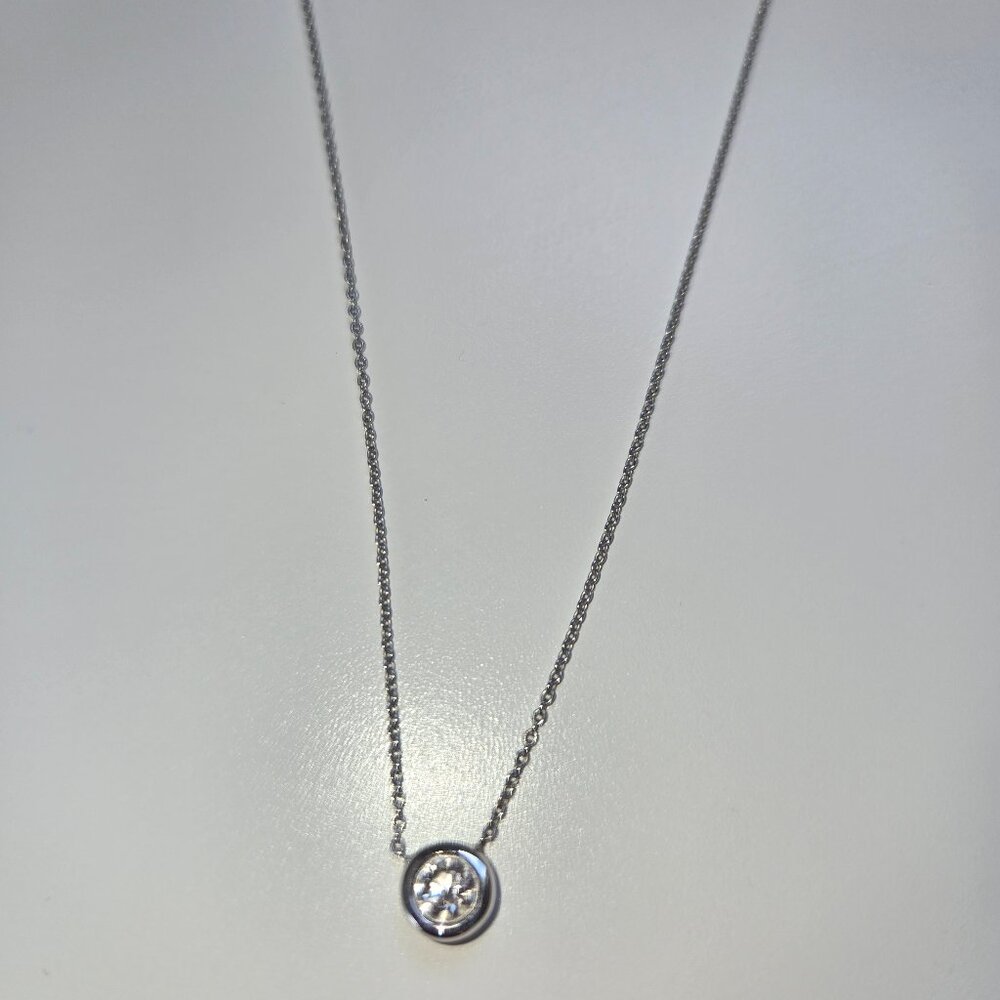 Roberto Coin 18k white gold diamond necklace